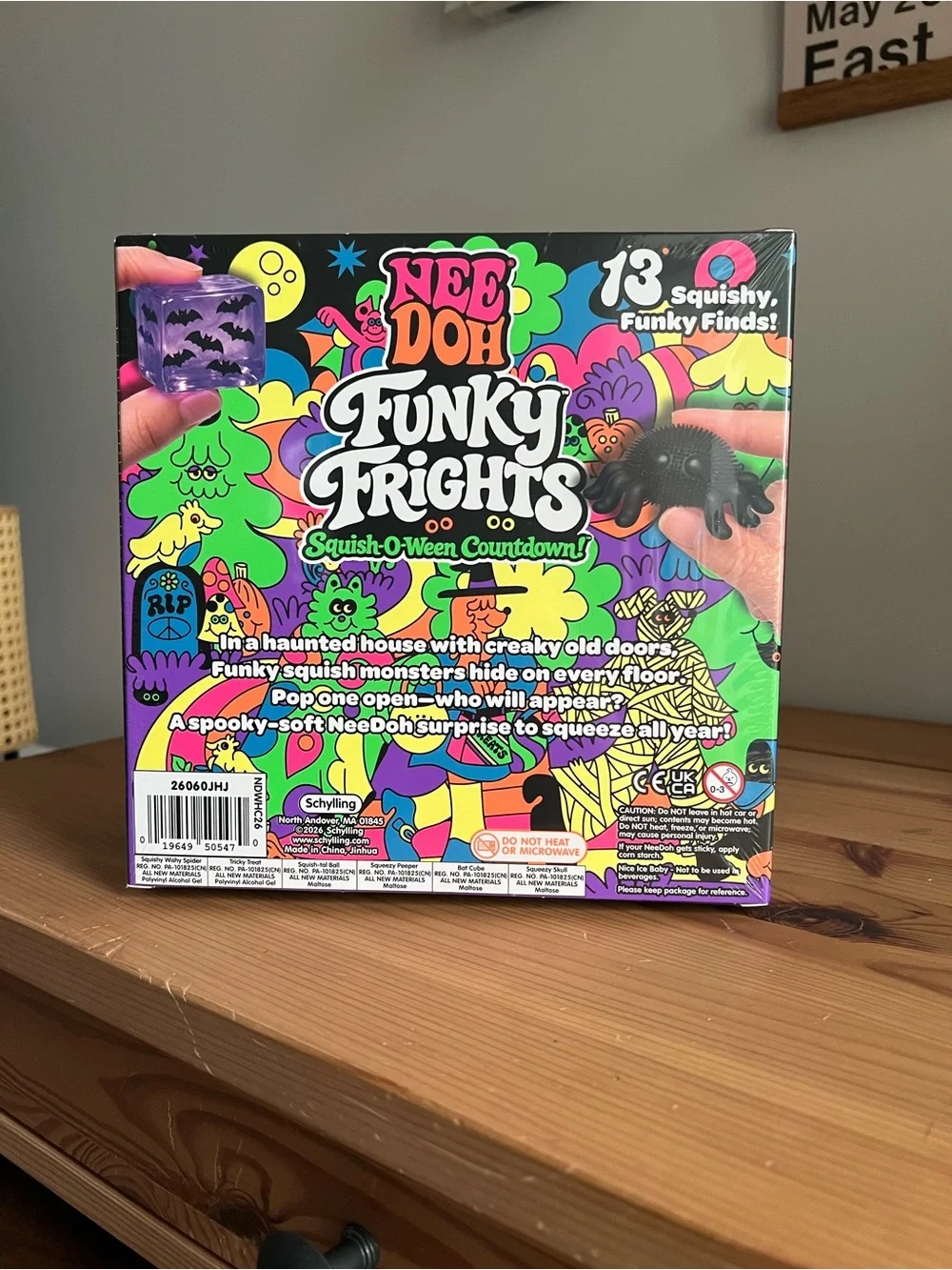 NeeDoh Funky Frights Squish-O-Ween Countdown - Neon Halloween Sensory Set